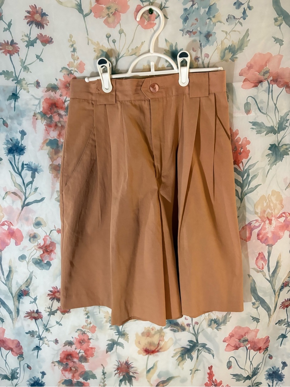 Vintage Dusty Rose Pleated Shorts